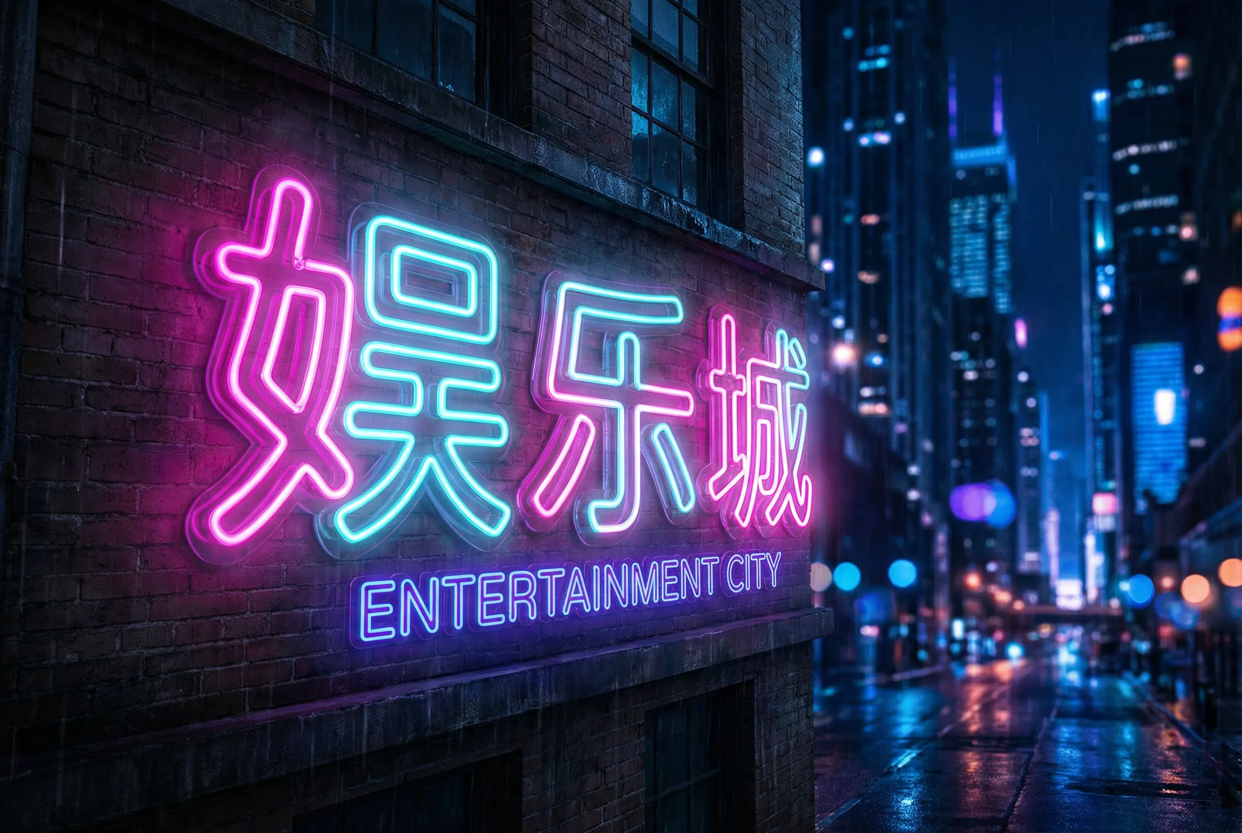 澳门六合霓虹都市Logo